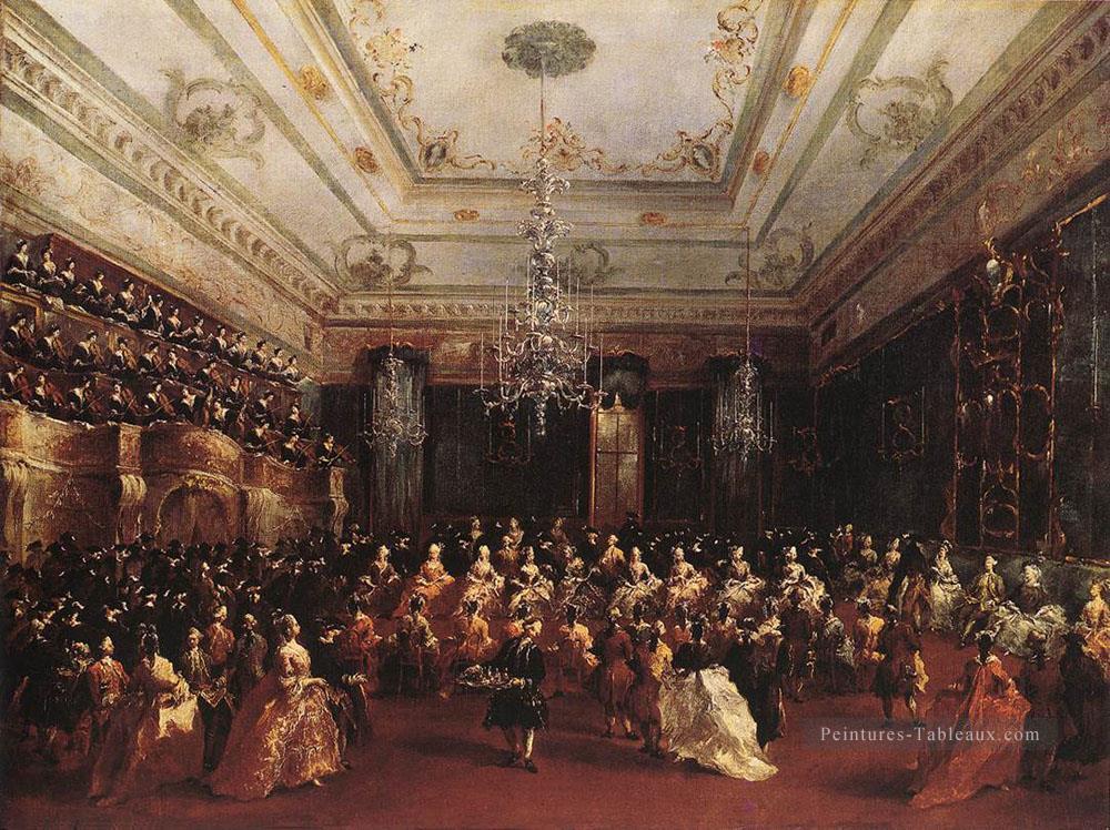 Ladies Concert à la Philharmonie de l’école vénitienne Francesco Guardi Peintures à l'huile